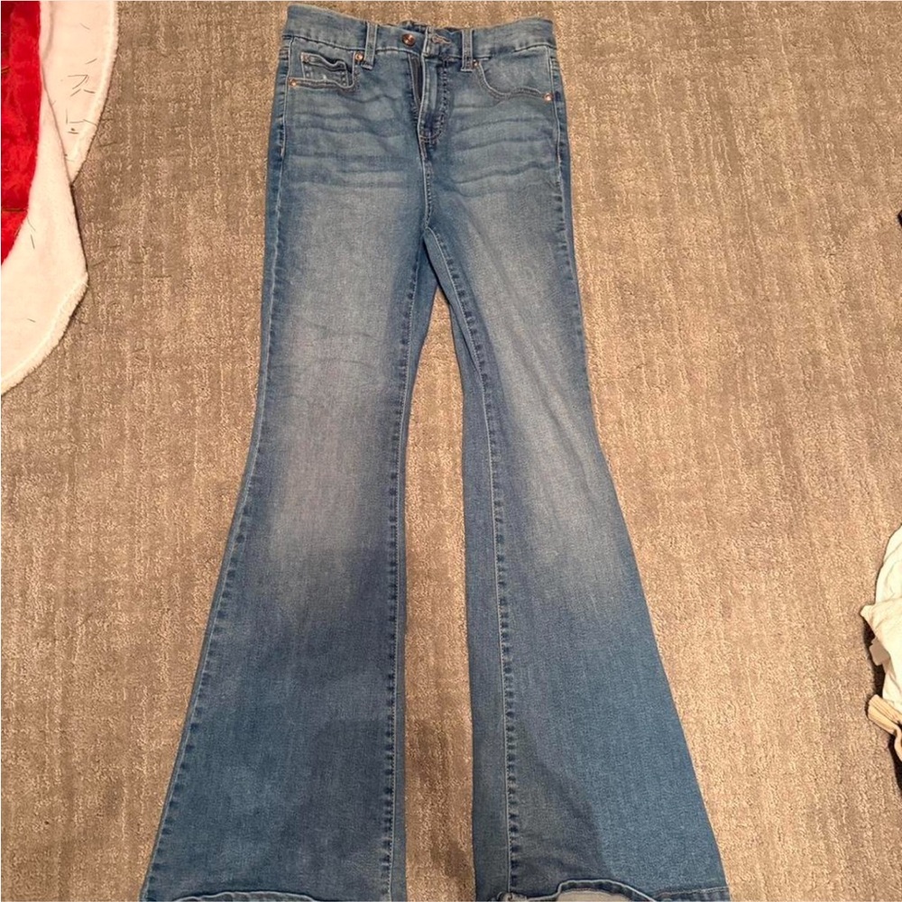 Women's Blue Flared Jeans